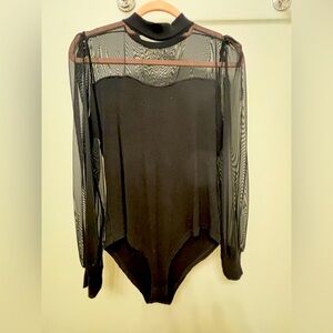 mesh top bodysuit
